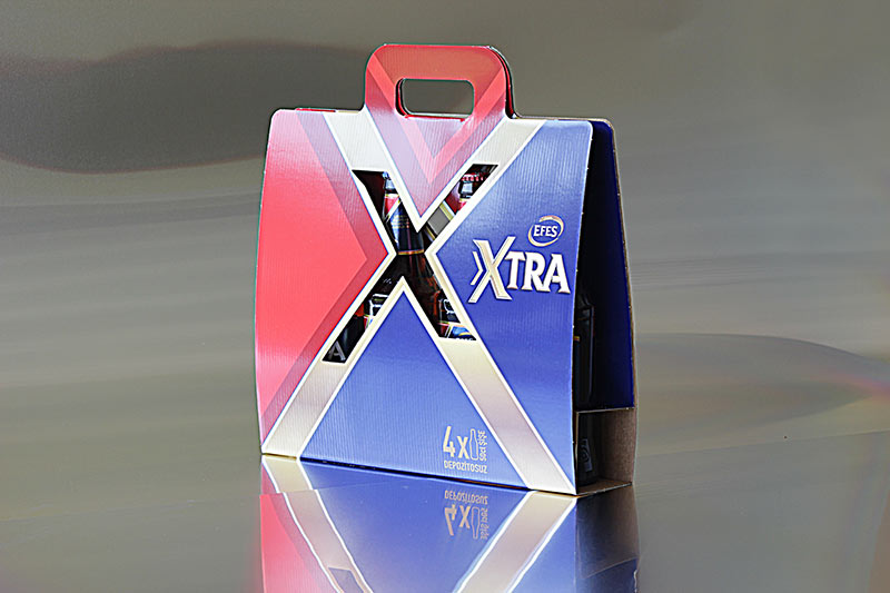 Efes Xtra 4 Pcs Bottle Packaging With Handle <br /><b>ASD</b><span id='ms-rterangeselectionplaceholder-start'></span> Gold Packaging And Speci<span id='ms-rterangeselectionplaceholder-start'></span>al Jury Award